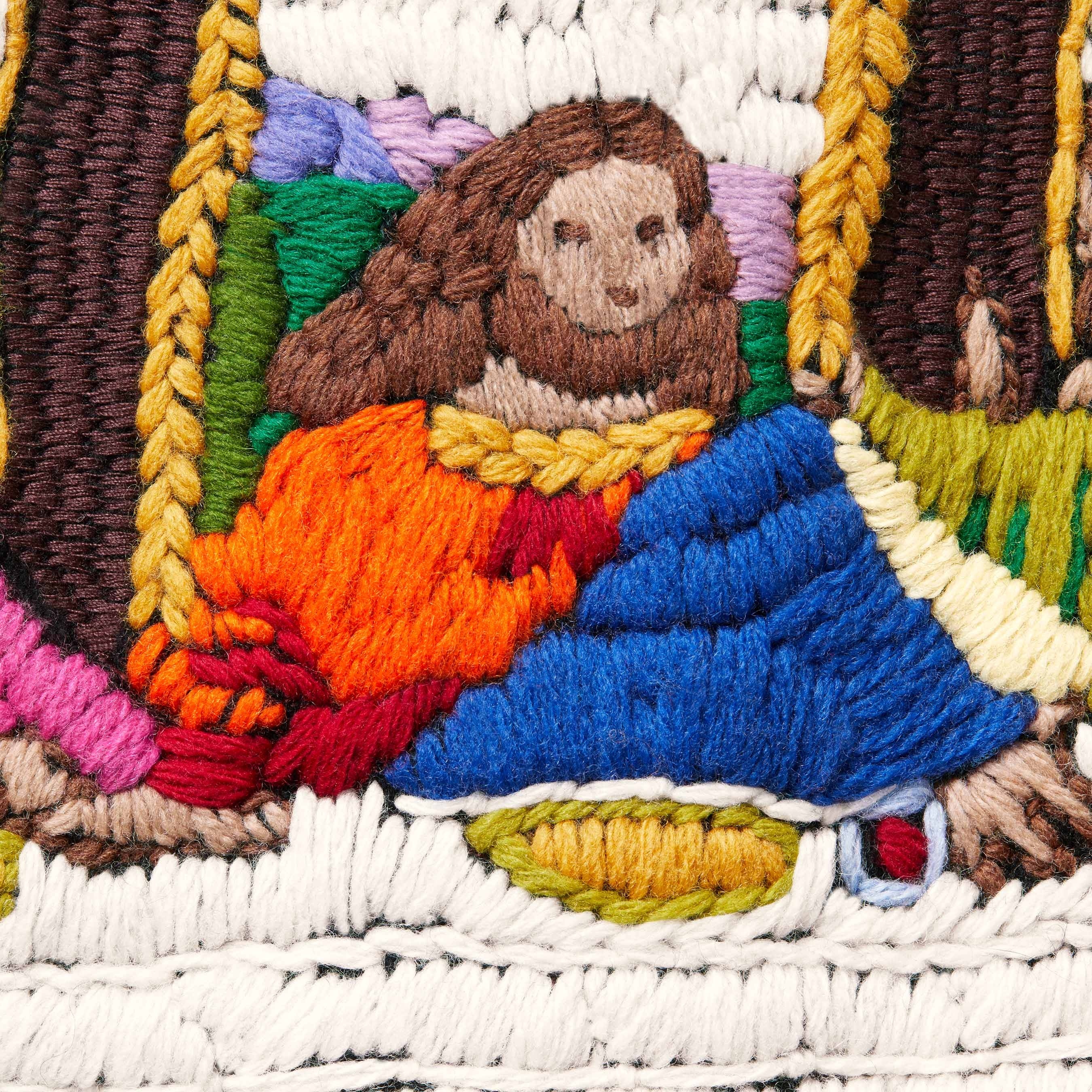 Last Supper Embroidered Zip Up Hooded Sweater view 5